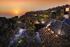 Bulgari Resort Bali's clifftop villas overlooking the Indian Ocean on the Bukit Peninsula, Uluwatu
