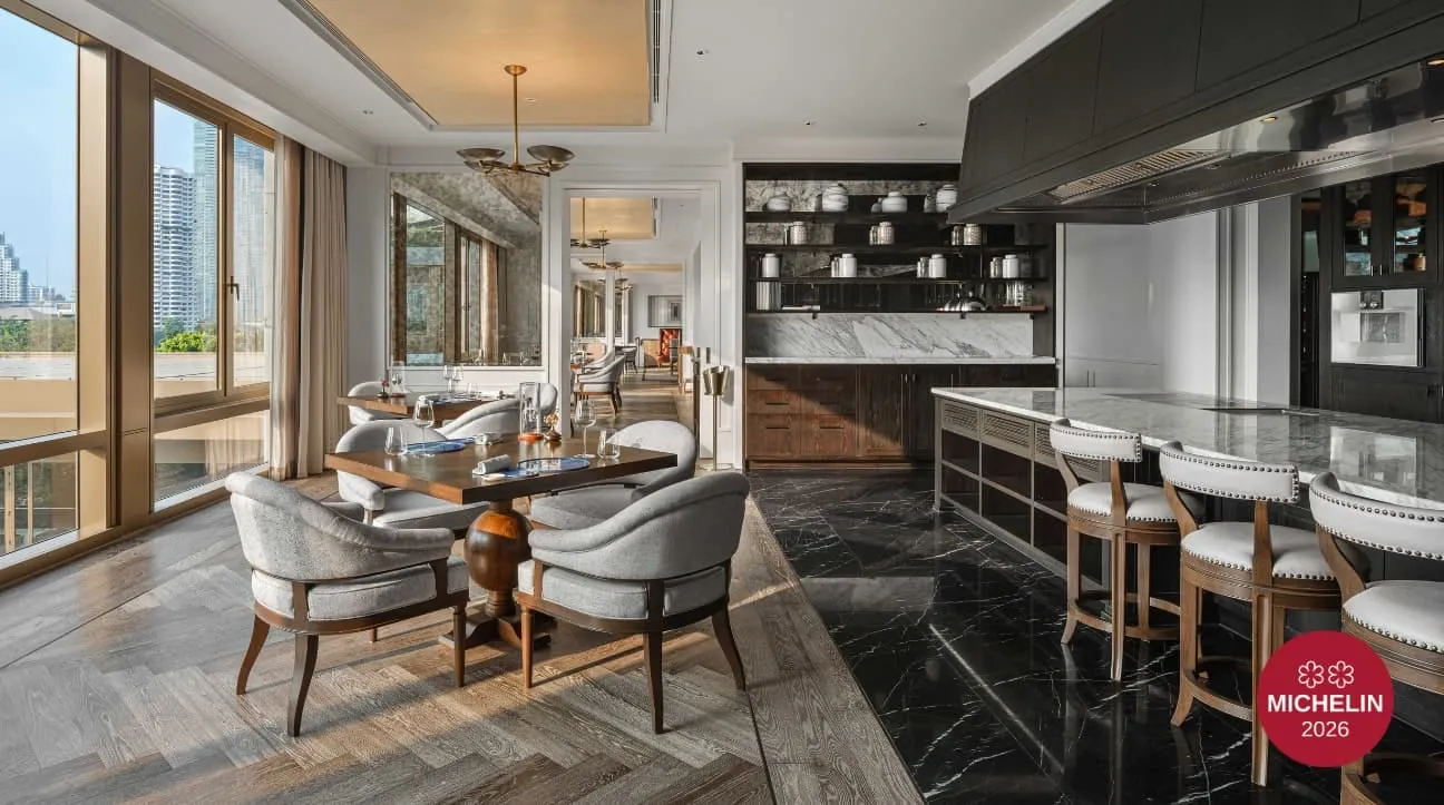 A riverfront villa terrace at Capella Bangkok with a private jacuzzi plunge pool facing the water