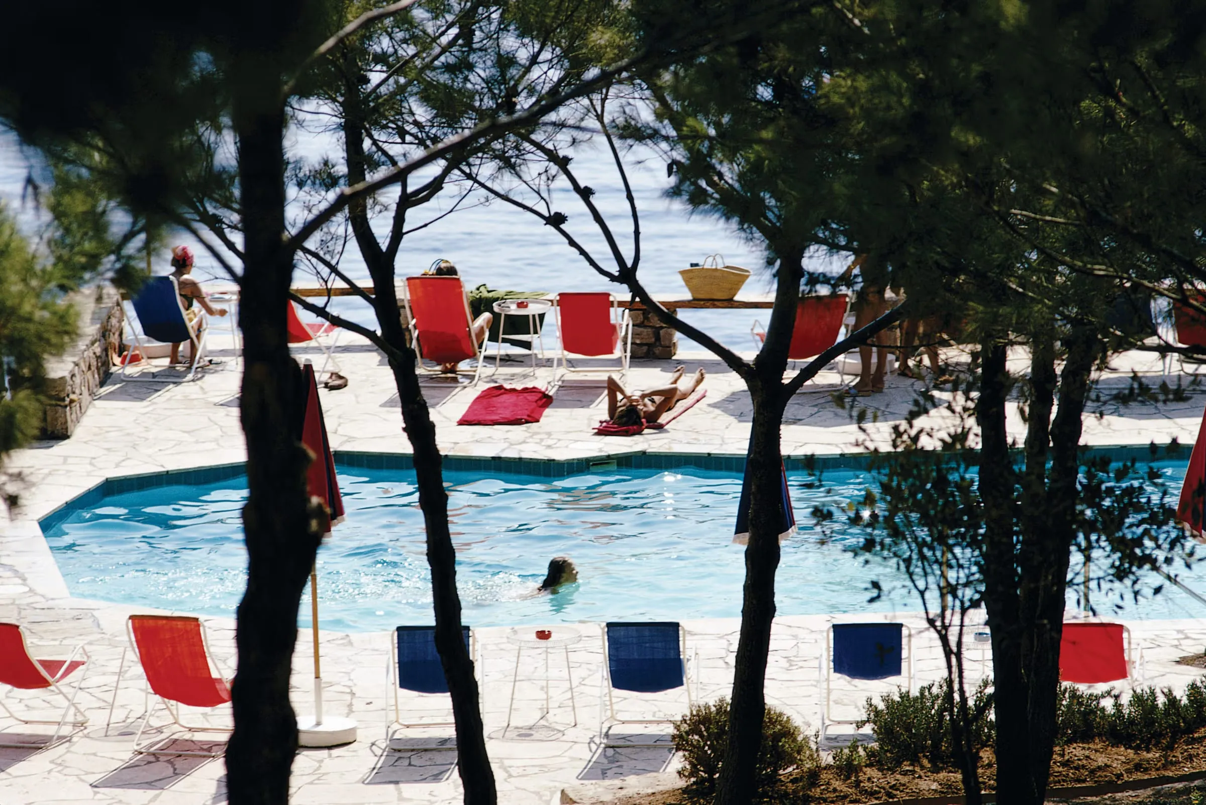 The clifftop seawater pool at Il Pellicano, cut into the rock above the Tyrrhenian Sea on the Monte Argentario peninsula
