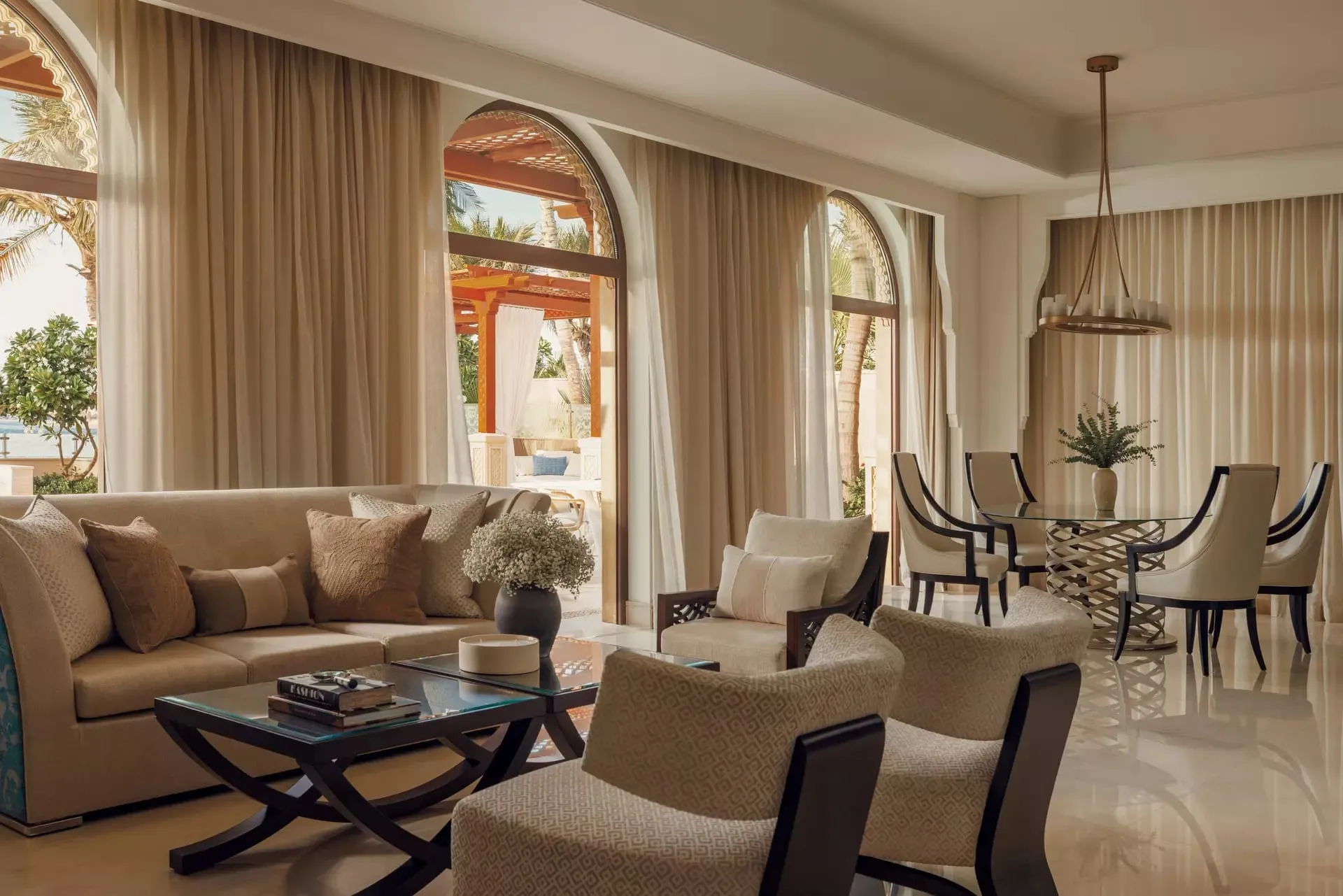 A private Beachfront Villa with plunge pool at One&Only The Palm, Dubai