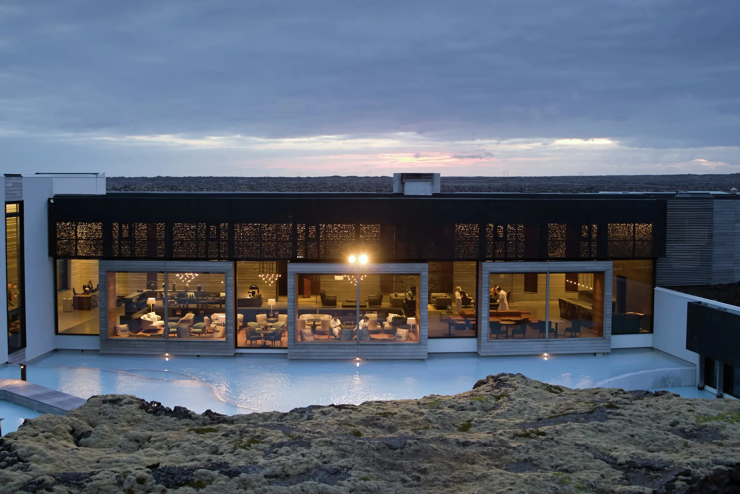 The Retreat Lagoon, a private geothermal pool reserved for hotel guests only